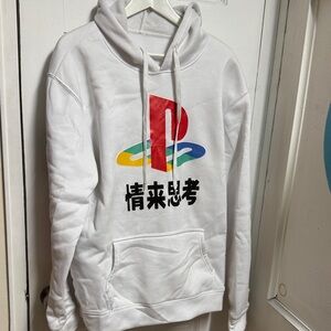 PlayStation Logo White Hoodie
